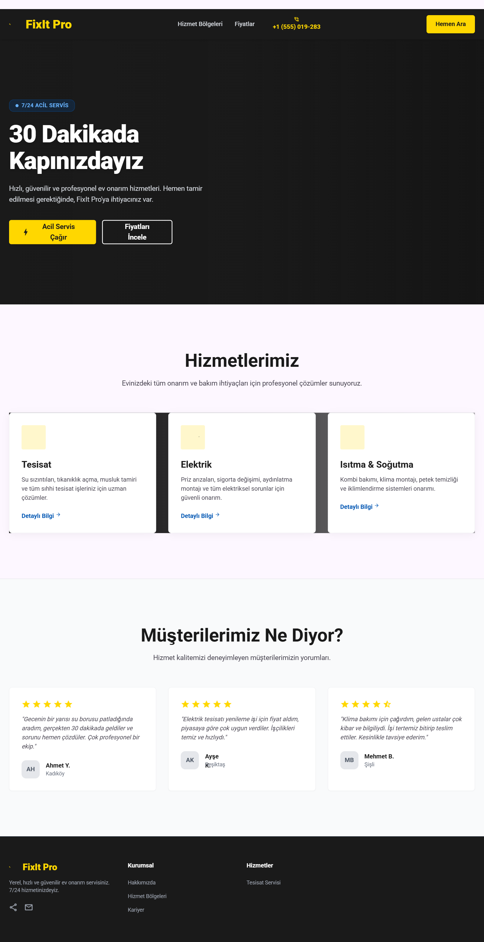 FixIt Pro – Yerel Hizmetler